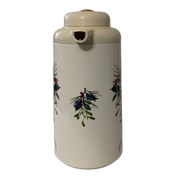 Lenox Winter Greetings Thermal Carafe Pitcher Insulated Cardinal Christmas Snow. - Picture 7 of 16